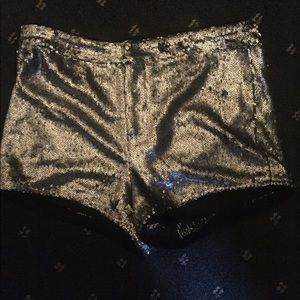 Sequin rave hot shorts